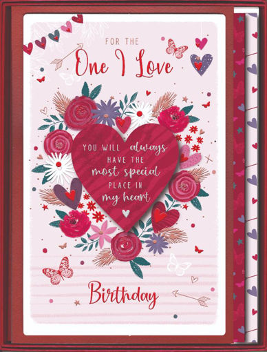 Picture of FOR THE ONE I LOVE BIRTHDAY CARD - BOXED